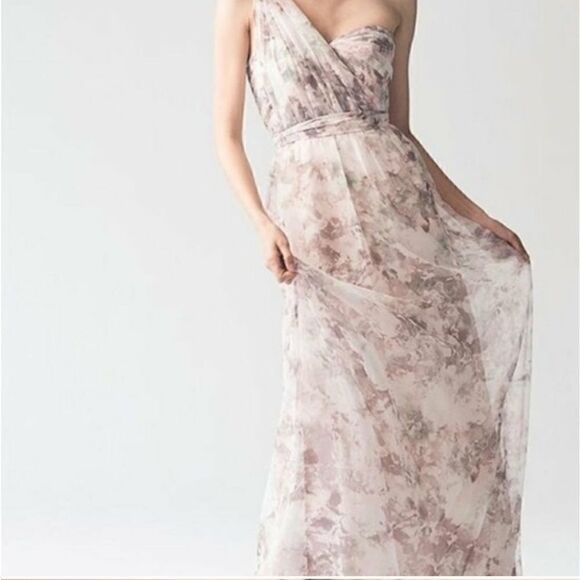 🎉HP🎉 Jenny Yoo | NWT BHLDN Nyla Print Gown - Picture 1 of 8